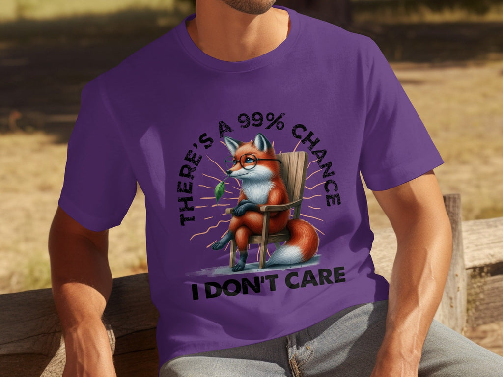 There's A 99% Chance I Don't Care Attitude Fox T-Shirts product image 25