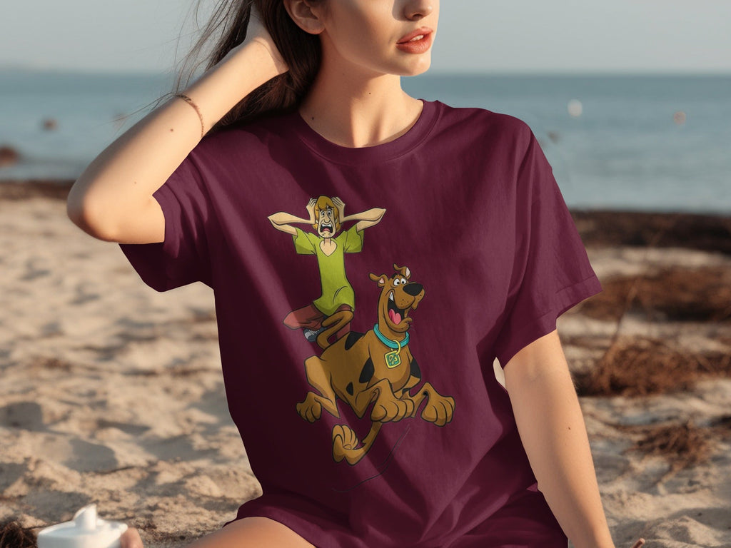 Scooby Doo Scared Shaggy On The Run Animated TV Show T-Shirts