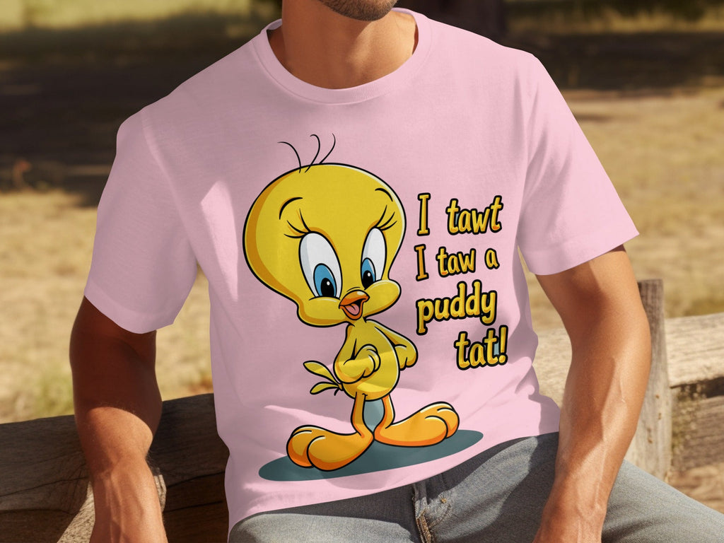 I Tawt I Taw A Puddy Tat Tweety Bird Cartoon T-Shirts