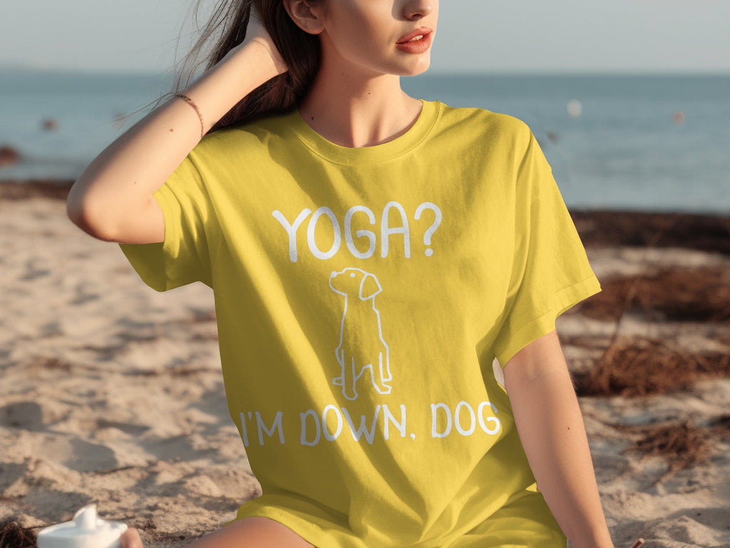 Yoga I'm Down Dog Funny Yoga Lover T-Shirts