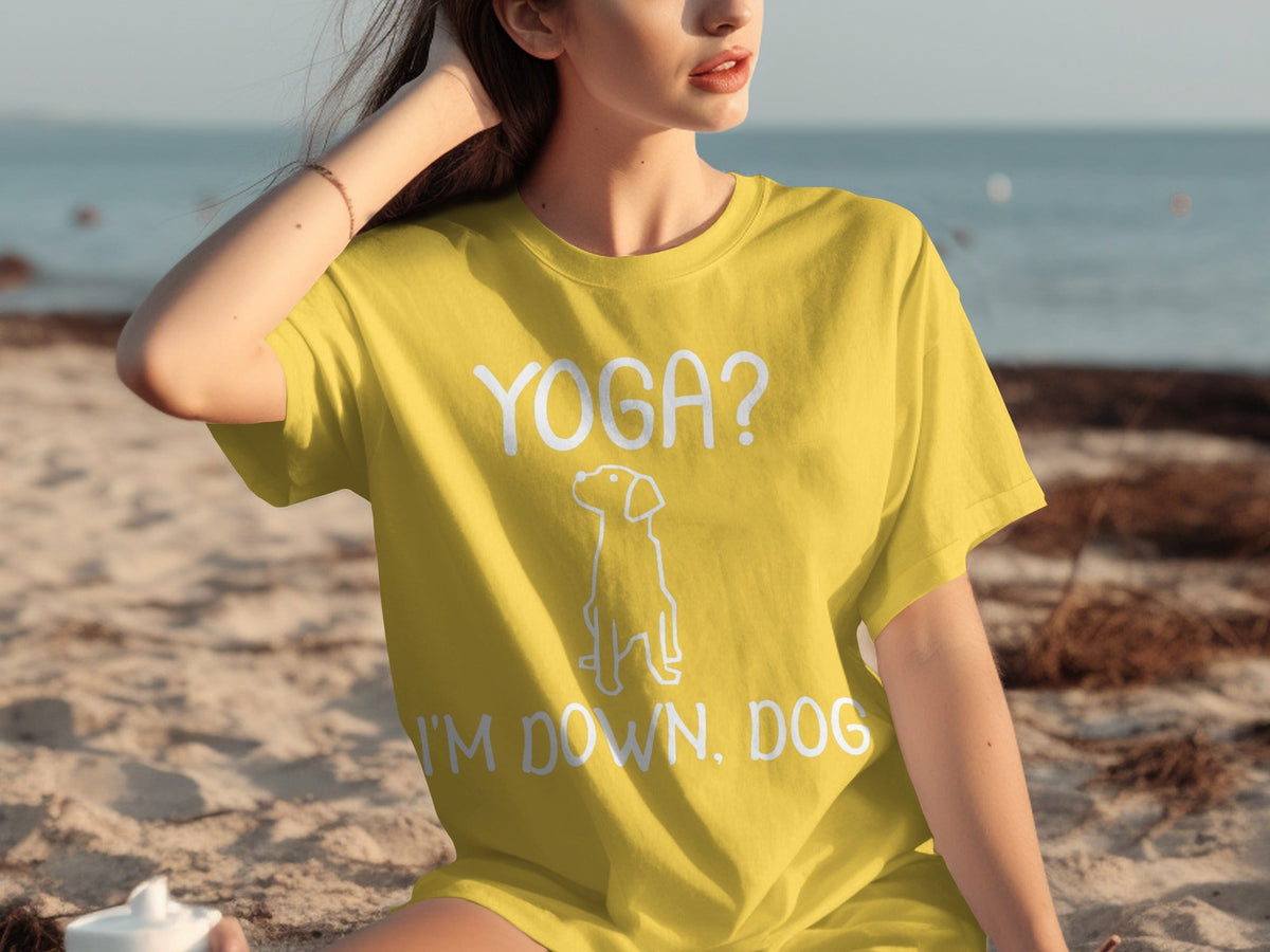 Yoga I'm Down Dog Funny Yoga Lover T-Shirts