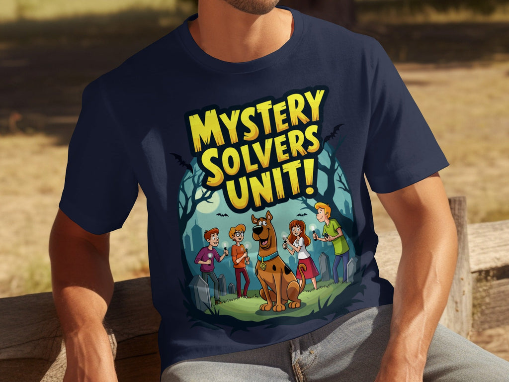 Mystery Solvers Unit In The Graveyard Cartoon T-Shirts