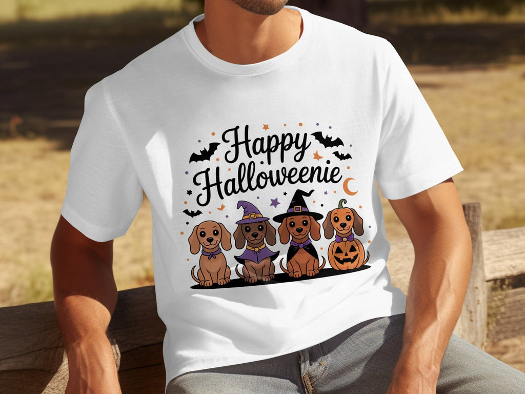 Happy Halloweeniie Dachshund Halloween Cute Dogs T-Shirts