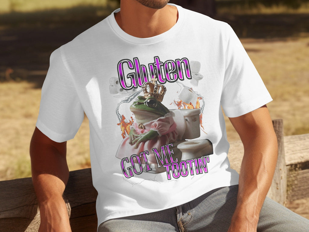 Gluten Got Me Tootin' Frog with Crown Bathroom Humor product image 14