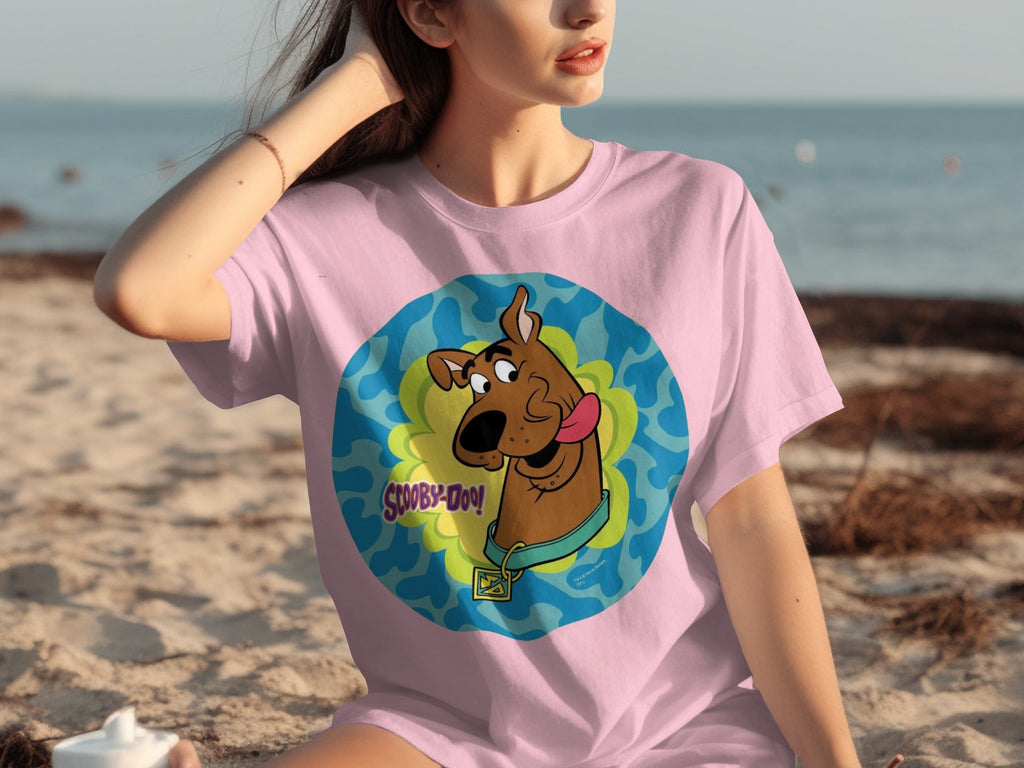 Scooby Doo Cartoon Character Head Tongue Out Design T-Shirts