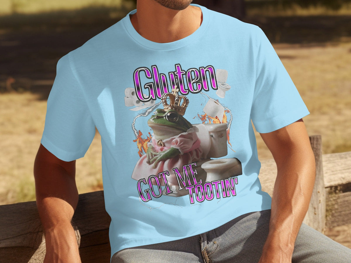 Gluten Got Me Tootin' Frog with Crown Bathroom Humor product image 8
